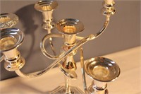 2 - Silver Plate Candle Holders