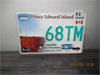 Prince Edward Island Licene Plate 8" x 5"