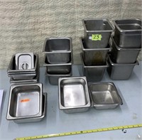 20 assorted NSF restaurant steam table pans