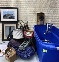 Box Lot - pictures, faucet, credit card swiper...