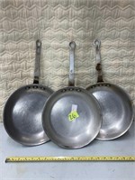 Lot of 3 NSF Restaurant Saute Pans