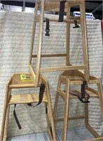 Lot of 3 NSF Restaurant Commercial Highchairs