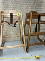 Lot of 2 NSF Restaurant Commercial Highchairs