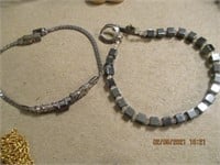 Bracelet w/Ruby Stone & 925 Clasp Bracelet