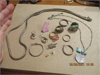 Misc. Jewelry Lot-Some Marked 925 & a Ring Made