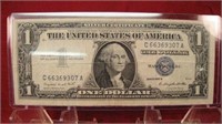 Vintage One Dollar Silver Certificate