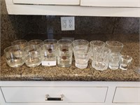 Mixed Lot Liquor Themed Glasses