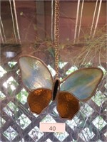 8" Hanging Stained Glass Butterfly