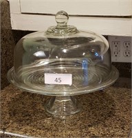 Large Glass Domed Cake Keeper