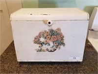 Vintage Metal Two-Shelf Bread Box
