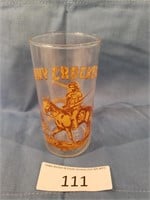 1950's Davy Crockett Child's Drinking Glass