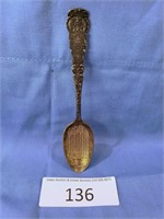 Masonic Temple Chicago Sterling Silver Spoon