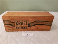 Kraft American Cheese Wood Storage Box 5lb
