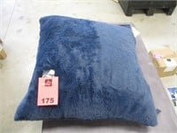 20" Square Blue Throw Pillow