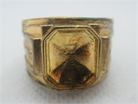 Gold Colored ring-missing stone- Says S925-SZ10.25