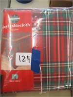 vinyl plaid tablecloth