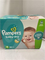 Pampers Baby-Dry 186 Count Size 4 Diapers