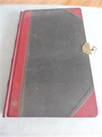 Antique Private Minute Book W Lock & Key Unused