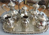 Classic Coffee & Tea Silver Plate Set