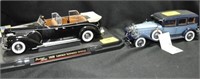 2 DIECAST MODEL CARS: 1939 LINCOLN SUNSHINE SPECIA