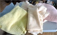 Assortment Vintage Baby Blankets