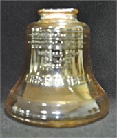 CARNIVAL GLASS LIBERTY BELL PENNY BANK