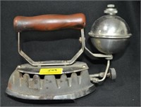 MONTGOMERY WARD ANTIQUE IRON WITH TIN REST
