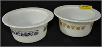 2 - 2-1/2 INCH PYREX BAKING DISHES
