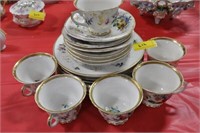 18 PIECE DESSERT SET - CUPS AND SAUCERS AND PLATES