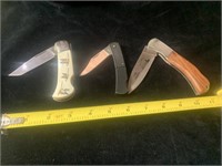 3 Folding knives