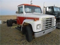 1980 IHC single axle cab & chassis truck,