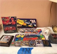 NASCAR Plates & Cards, Earnhardt 1/32 Car etc