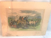 HARPER'S WEEKLY ORIGINAL PRINT 1863 WAGON