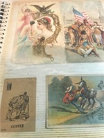 LOT OF PAPER ADVERTISEMENTS/POSTCARDS (SOME STUCK)