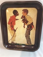 NORMAN ROCKWELL TRAY 10"X13"