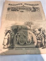 BALLOU'S PICTORIAL SOUTH CAROLINA 1856