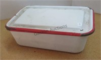 vintage porcelain cookware with lid