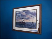 signed lighthouse print