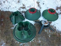 lot of Christmas tree stands