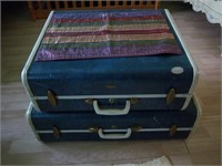 two vintage suitcases