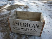American Soda Water crate