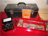 Simpson voltmeter and case