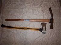 pick axe and axe