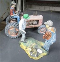 Tractor and figures