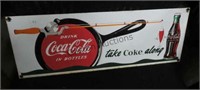 Coca-Cola porcelain enameled sign