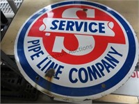 Porcelain Pipeline Company Service sign