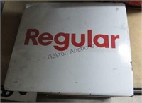 "Regular" gas porcelain sign