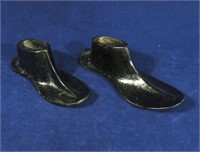 2 Vintage Cast Iron Cobbler's Shoe Forms