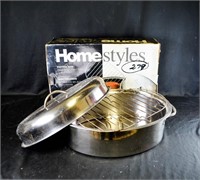 HOMESTYLE STAINLESS STEEL ROASTER COOKWARE