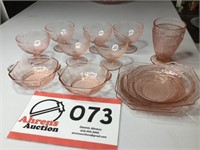Pink Glassware as Displayed (1 Chip)